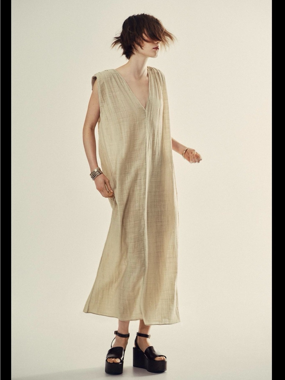 ZARA Wrinkled Maxi Dress NWT ❗️
